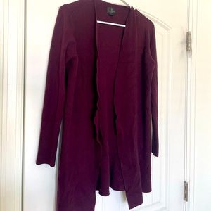 Worthington Petite Burgundy Cardigan